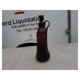 Vintage Amber Glass Bottles - Lot of 2