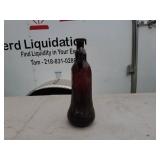 Vintage Amber Glass Bottles - Lot of 2