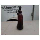 Vintage Amber Glass Bottles - Lot of 2