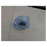 Blue and White Swirl Handblown Glass Basket