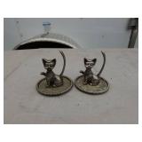 Set of Two Vintage Cat Figurines