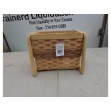Handcrafted Wooden and Woven Basket Planter