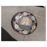 Handmade Mexican Decorative Plate with Bird Design