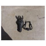 Vintage Cast Iron Horse Head Door Knocker