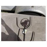 Rustic Metal Horse Design Cowboy Hat Rack