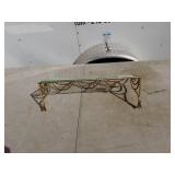 Vintage Rope and Glass Display Stand
