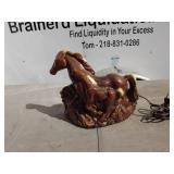 Vintage Horse-Shaped Ceramic Lamp