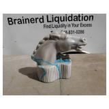 Ceramic Horse Head Decorative Piece