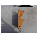 Wall-Mounted Wooden Mail Organizer with Key Hooks