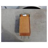 Wall-Mounted Wooden Mail Organizer with Key Hooks
