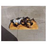 Decorative Wooden Horse Art Piece