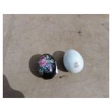 Decorative Egg Lot - Hand-Painted and Marble Eggs