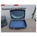 Set of 3 Vintage Blue Suitcases