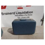 Set of 3 Vintage Blue Suitcases