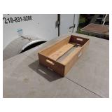 Vintage Wooden Storage Crate with Handles
