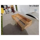 Vintage Wooden Storage Crate with Handles