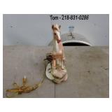 Porcelain Horse Lamp