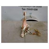 Porcelain Horse Lamp