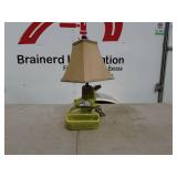 Vintage Green Ceramic Deer Lamp with Shade