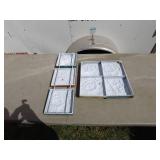 Lot of Floral Ceramic Tile Molds and Decorative Tiles