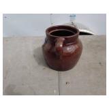 Vintage Brown Ceramic Jug with Handle