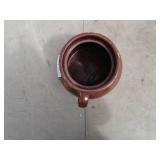 Vintage Brown Ceramic Jug with Handle