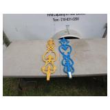 Set of Two Decorative Cast Iron Wall Accents