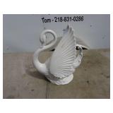 Ceramic Swan Shaped Planter