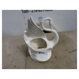Ceramic Swan Shaped Planter