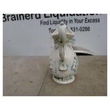Vintage Embossed Ceramic Pitcher with Cherub Design
