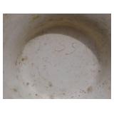 Vintage Embossed Ceramic Pitcher with Cherub Design