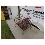 Decorative Iron Basket with Assorted Antique Gears