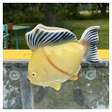 Vintage Ceramic Fish Pitcher Vase