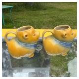 Vintage Shawnee USA Pig Pitcher Set
