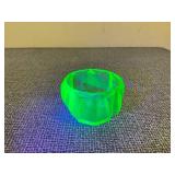Vintage Green Uranium Glass Bowl