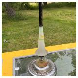 Vintage Metal and Glass Ashtray Stand