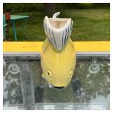 Vintage Ceramic Fish Pitcher Vase