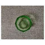 Vintage Green Uranium Glass Bowl