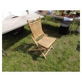Vintage Bamboo Folding Chair