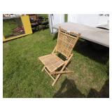 Vintage Bamboo Folding Chair