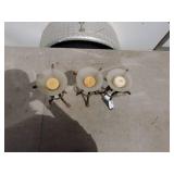 Set of 3 Decorative Candle Holders with Candles