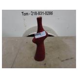 Red Abstract Ceramic Vase