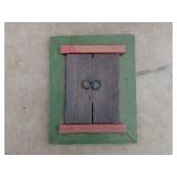 Rustic Wooden Picture Frame with Shutter Design