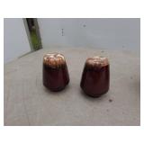 Vintage Brown Glazed Pottery Kitchen Set - 10 Pieces