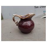 Vintage Brown Glazed Pottery Kitchen Set - 10 Pieces