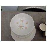 Vintage Dinnerware Set with Snowflake Design