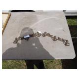 Vintage Cast Iron Bird Motif Wall Hook Rack Set