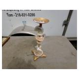Vintage Gold and Ivory Decorative Candlestick Holder