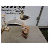 Decorative Wooden Shorebird Sculpture