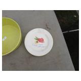 Lot of Assorted Plant Pots and Decorative Plate